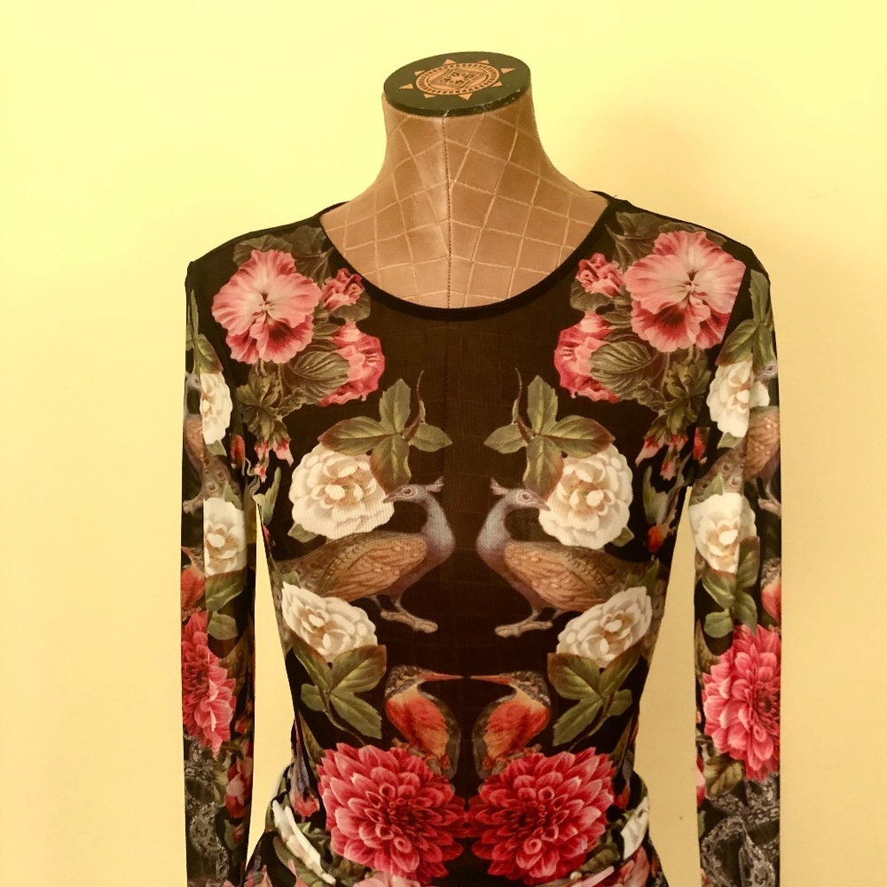 NWOT Nasty Gal Sheer London Body-con Dress - Picture 16 of 16